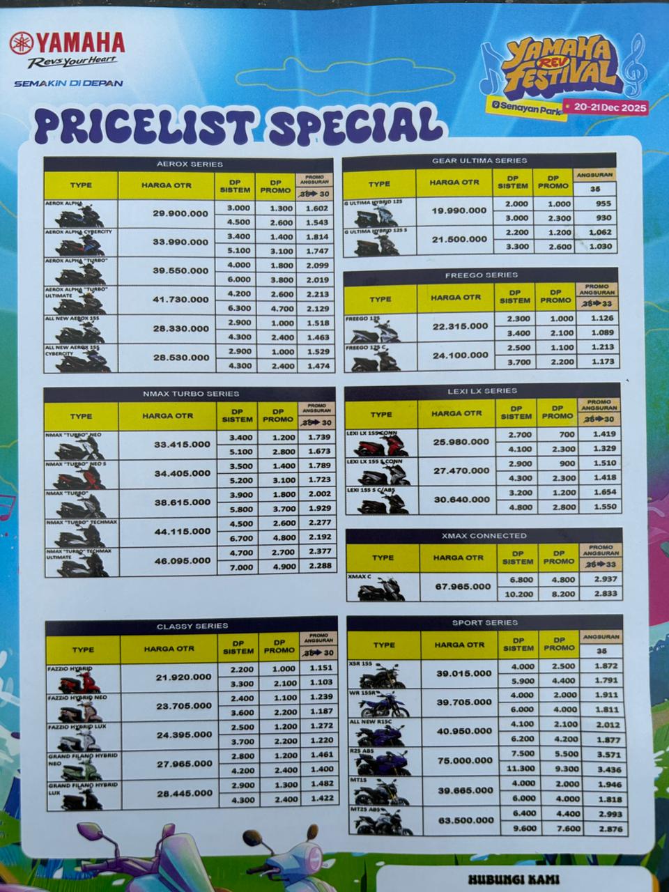 Beli Motor di Yamaha Rev Festival Dapat Potongan Harga, DP, Hingga Tenor