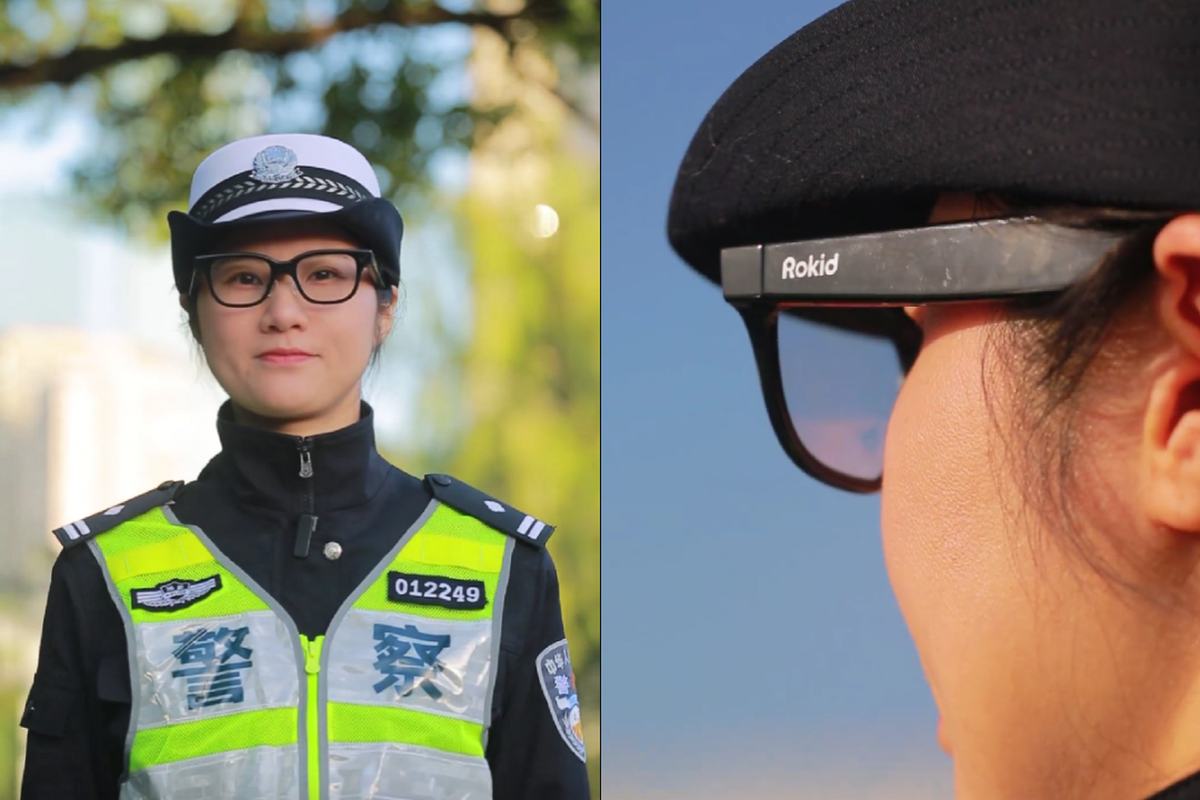 Kacamata Khusus Polisi di China Canggih, Lensa Bisa Tampilkan Data Kendaraan Dalam Hitungan Detik