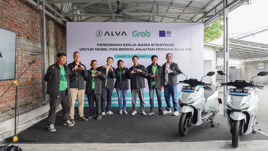 ALVA, Grab dan AIZE Indonesia Gandengan Tangan, Tahap Awal Hadirkan 250 Unit Motor Listrik ALVA N3