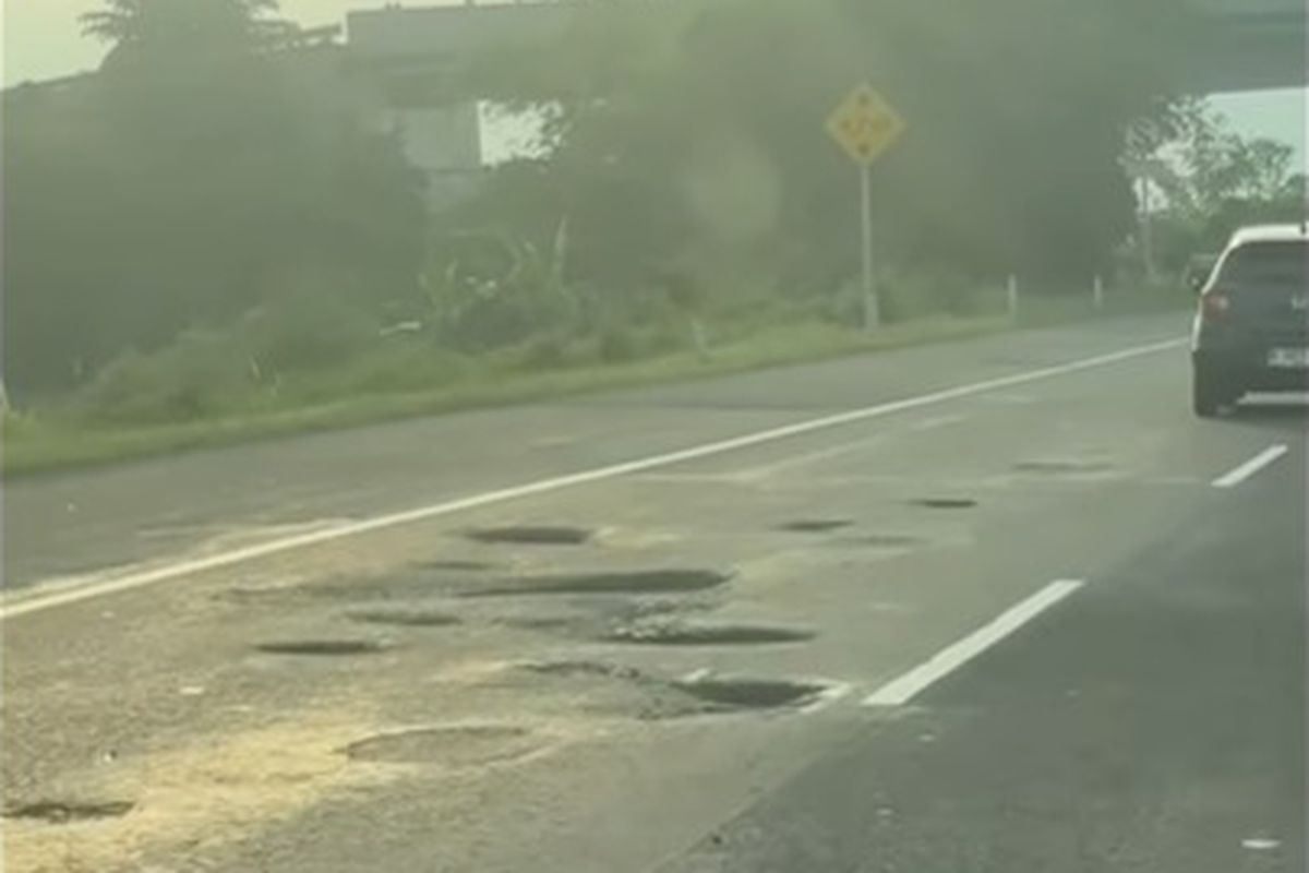 Video Aspal Bolong-Bolong Viral, Pengelola Tol Palikanci Angkat Bicara