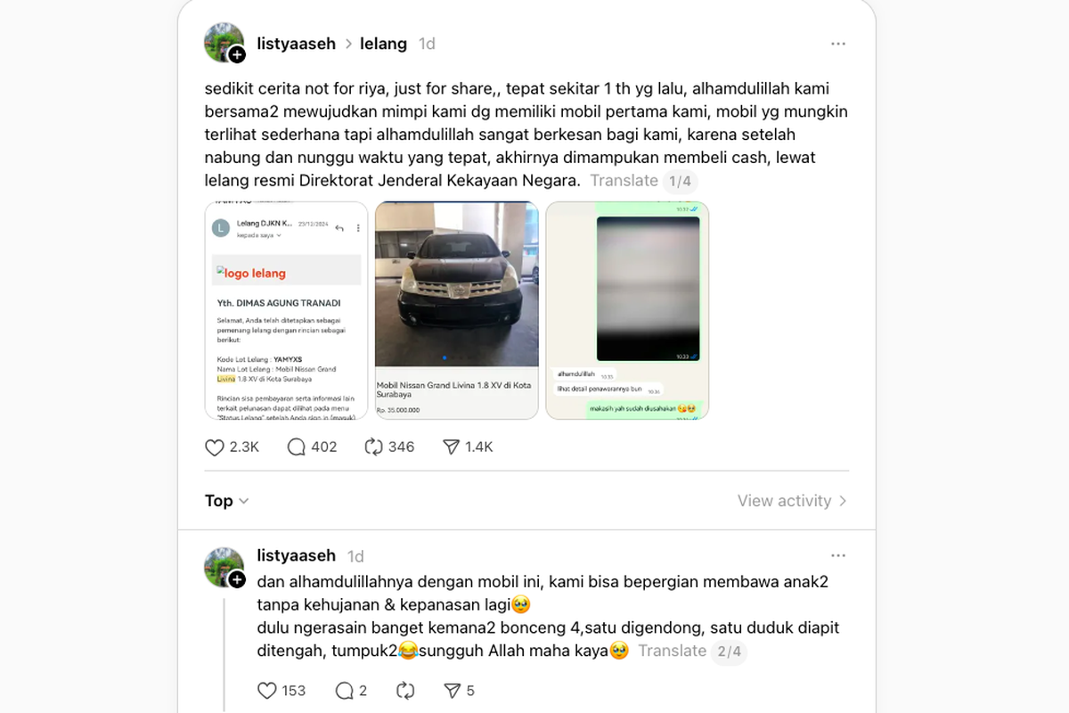 Cara Beli Mobil Bekas di Bawah Harga Pasaran, Awal Coba-coba Kini Jadi Tuman