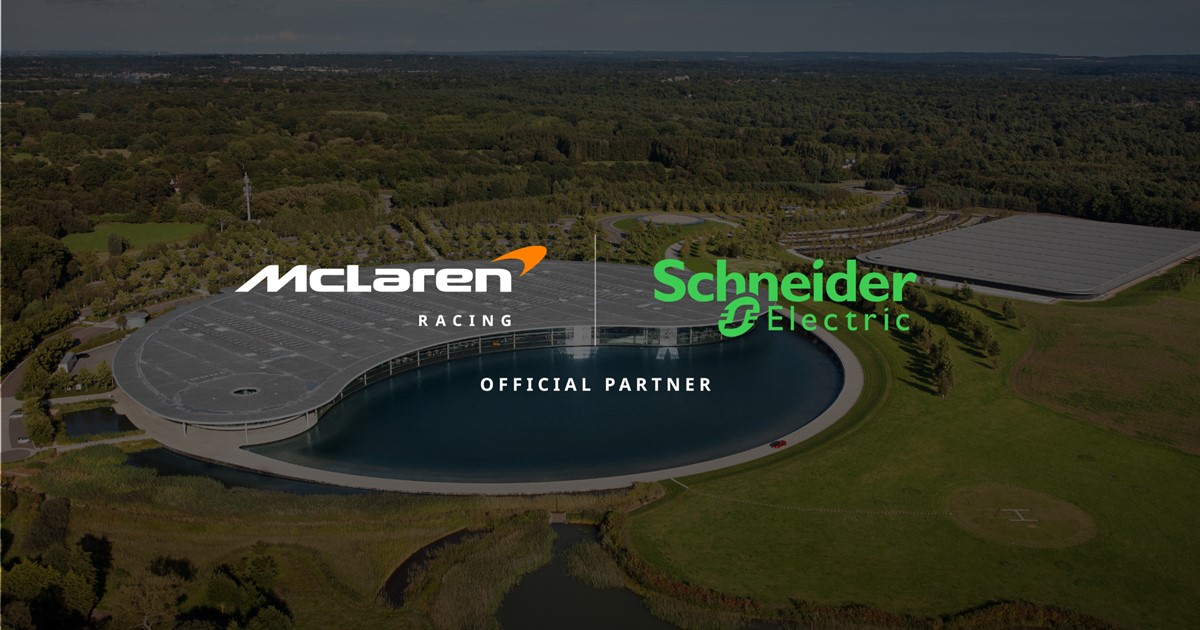 Kolaborasi Diperpanjang, Schneider Electric Jadi Mitra Teknologi Energi McLaren Racing