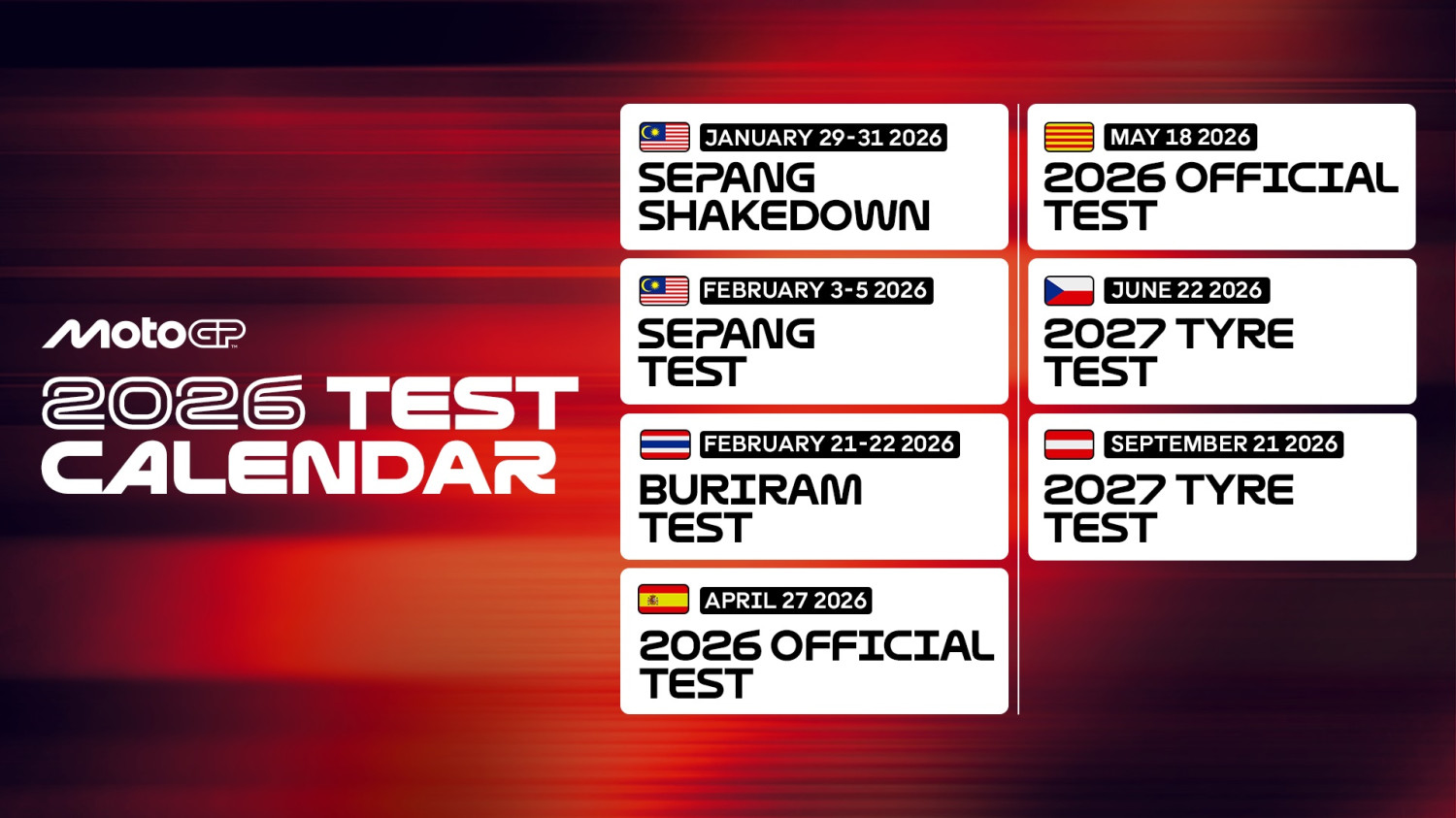 Seluruh Pembalap Mulai Tes Bareng Hari Ini, Simak Jadwal Lengkap Tes MotoGP 2026