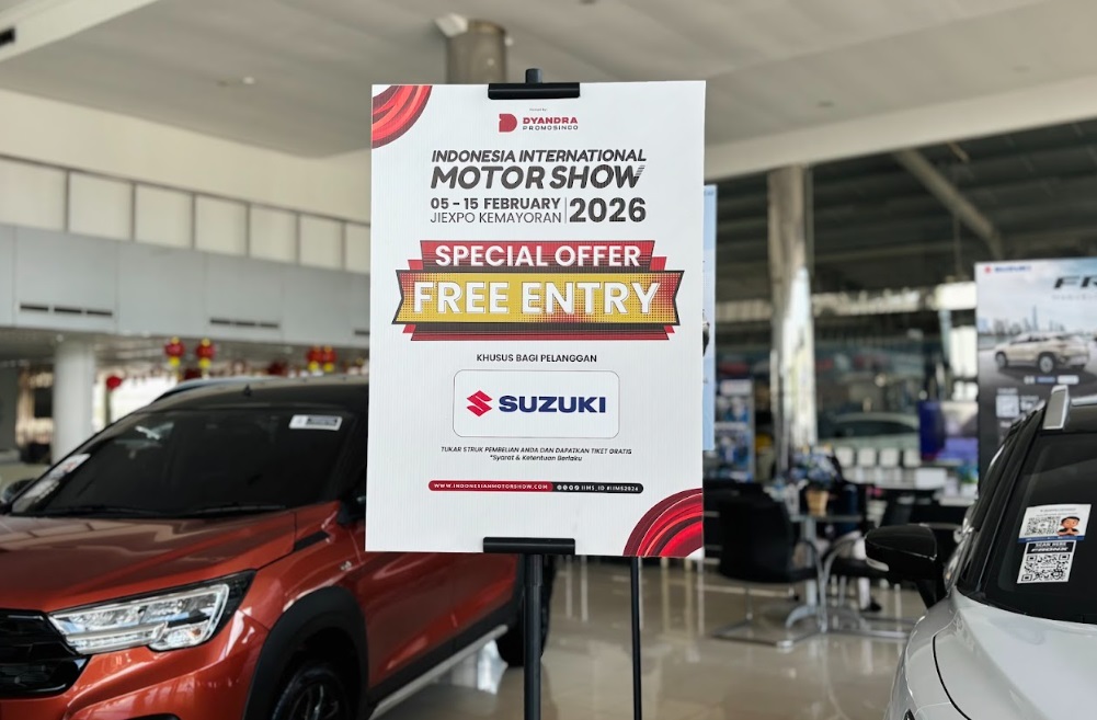 Serbu! Suzuki Bagi-bagi Tiket IIMS 2026 Gratis, Gini Cara Gampang Dapetinnya
