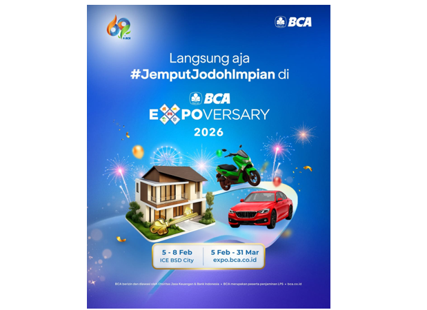 BCA Expoversary 2026 Hadirkan Solusi Pembiayaan Hunian dan Kendaraan dalam Satu Acara
