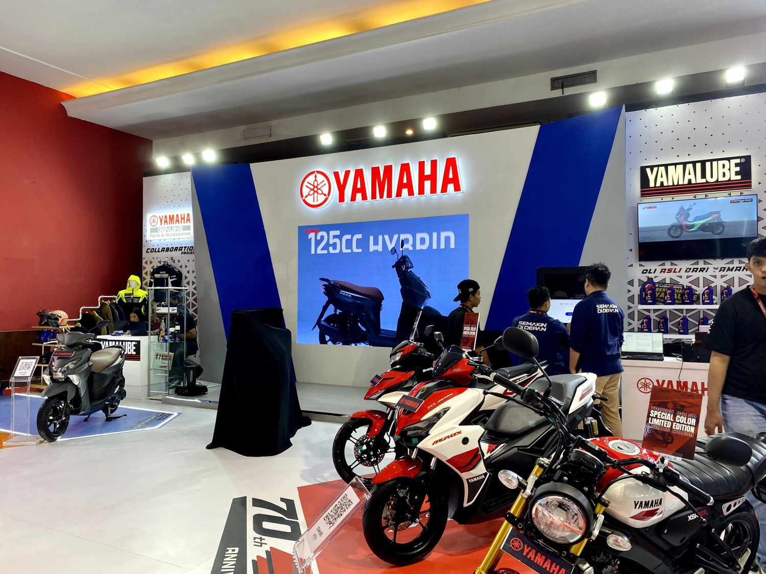 Yamaha, Banyak Promo! Yamaha Luncurkan Tiga Warna Aerox Alpha Baru di IIMS 2026