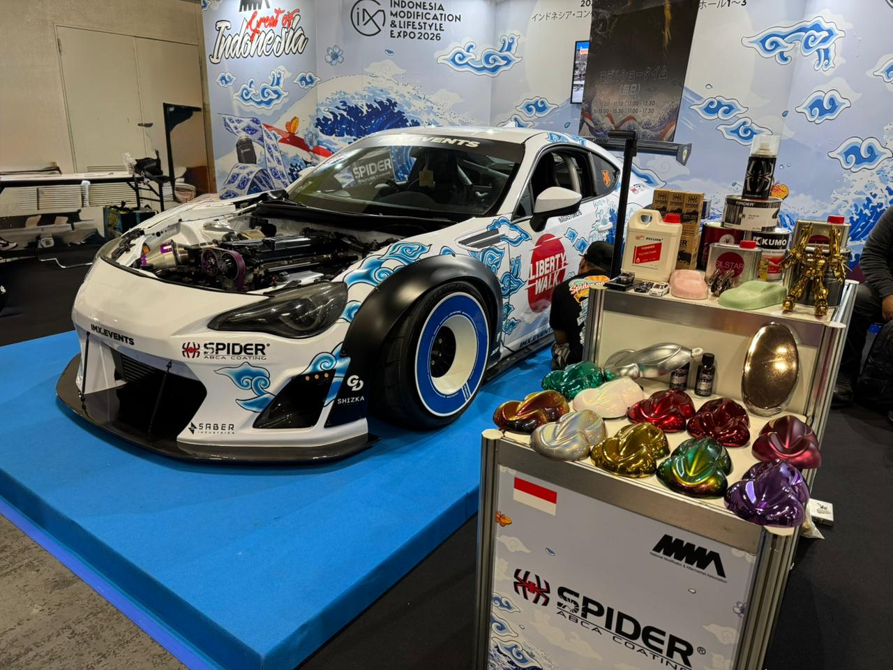 Toyota 86 Garapan Tim ABCA Spider dan NMAA Curi Perhatian di Osaka Auto Messe 2026