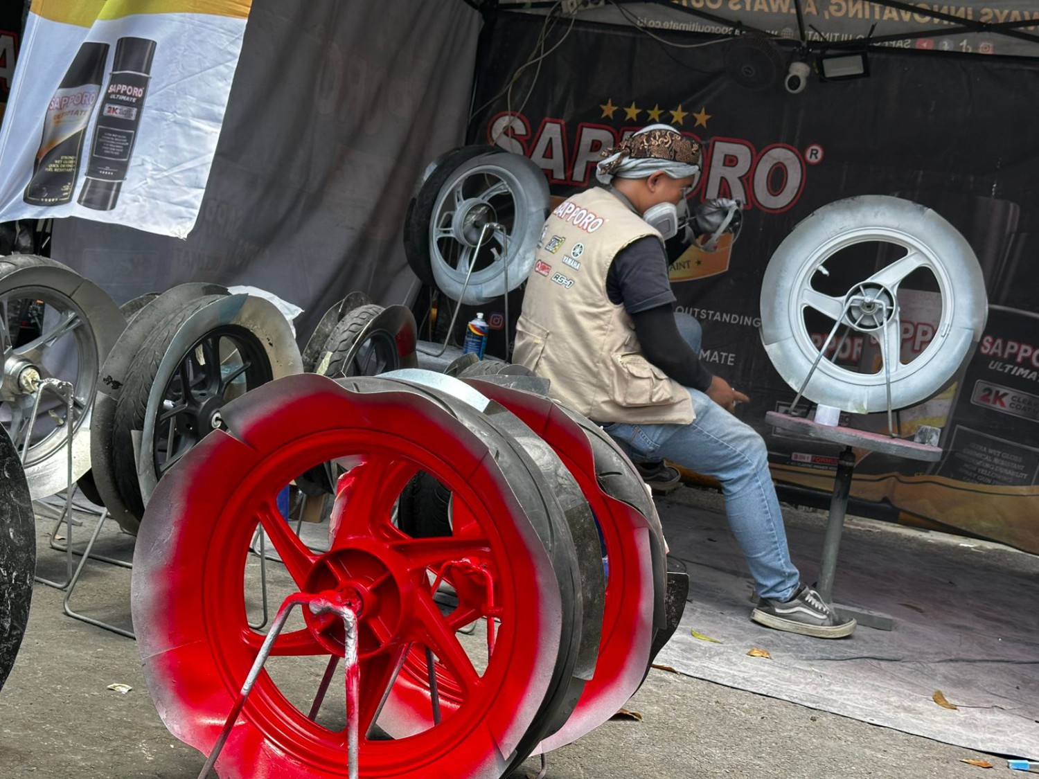 Cat Pelek Motor Bisa Ditunggu, Harga Cuma Rp 110 Ribu di Sapporo Gaspol