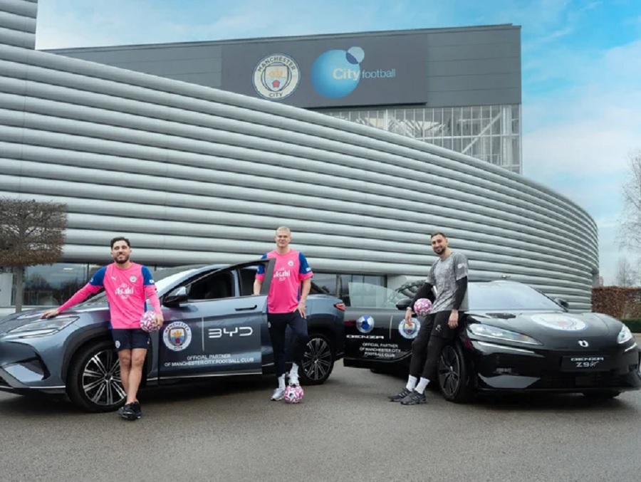 BYD, BYD Ambil Langkah Besar di Premier League, Kini Jadi Mitra Manchester City