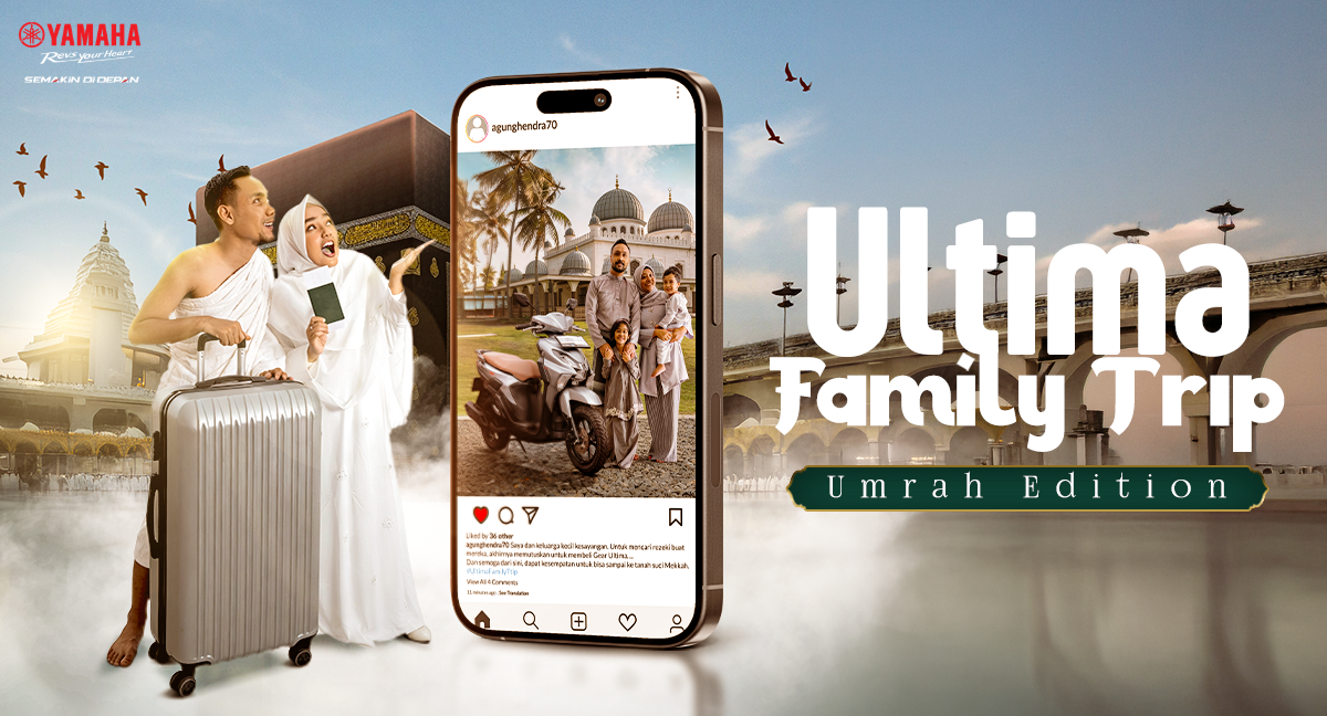 Upload Foto atau Video Yamaha Gear Ultima Bareng Keluarga Berhadiah Umroh