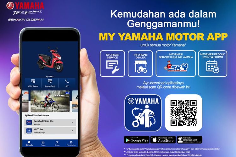 Yamaha, Yamaha Punya Dua Aplikasi Buat Konsumen, Banyak yang Belum Tahu Bedanya