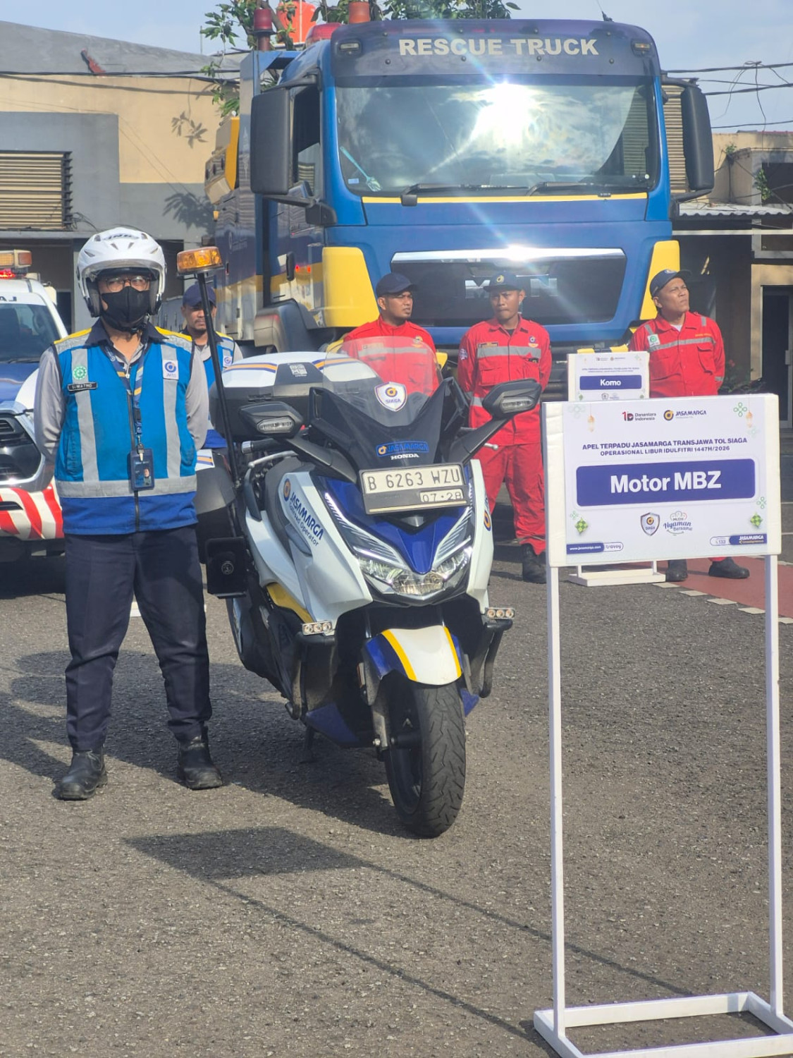 Honda, Jelang Libur Lebaran, Honda Forza 250 Dikerahkan Patroli di Tol Layang MBZ