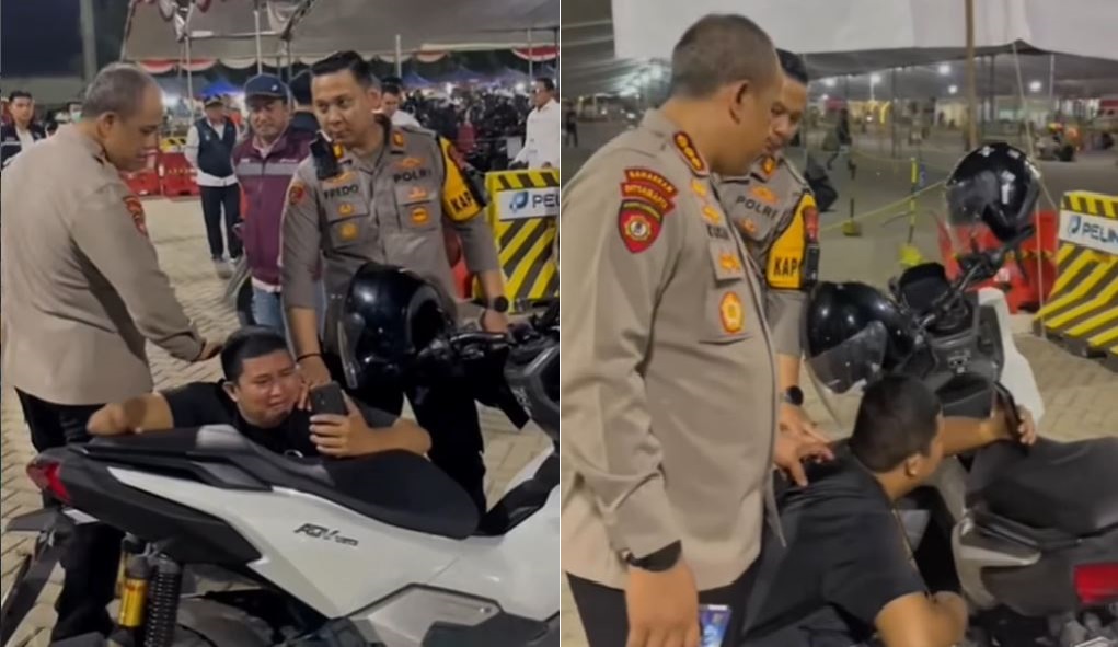 Tangis Histeris Deni Pemudik Motor, Dikabari Ibu Meninggal Saat Antre di Pelabuhan Ciwandan