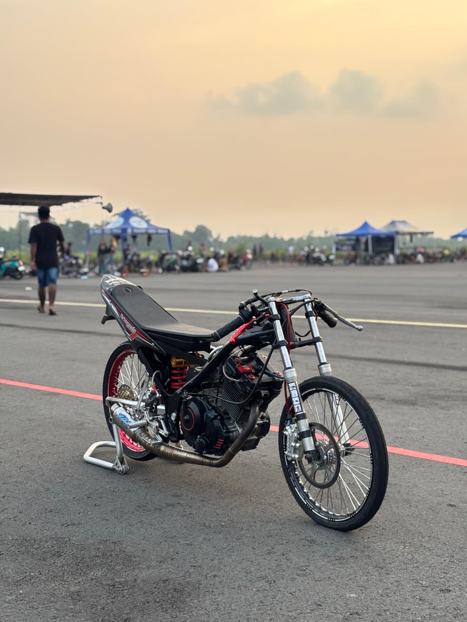 Demi Langsing, Ini Alasan Motor Drag Diet Ketat Dari Rangka Sampai Ban