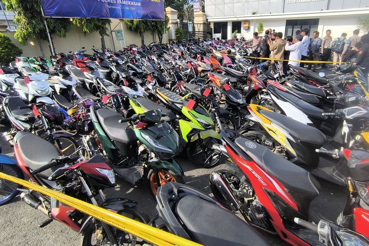 Kantor Satlantas Polres Pamekasan Bak Bengkel Motor Balap, 138 Unit Masih Ditelantarkan Pemilik
