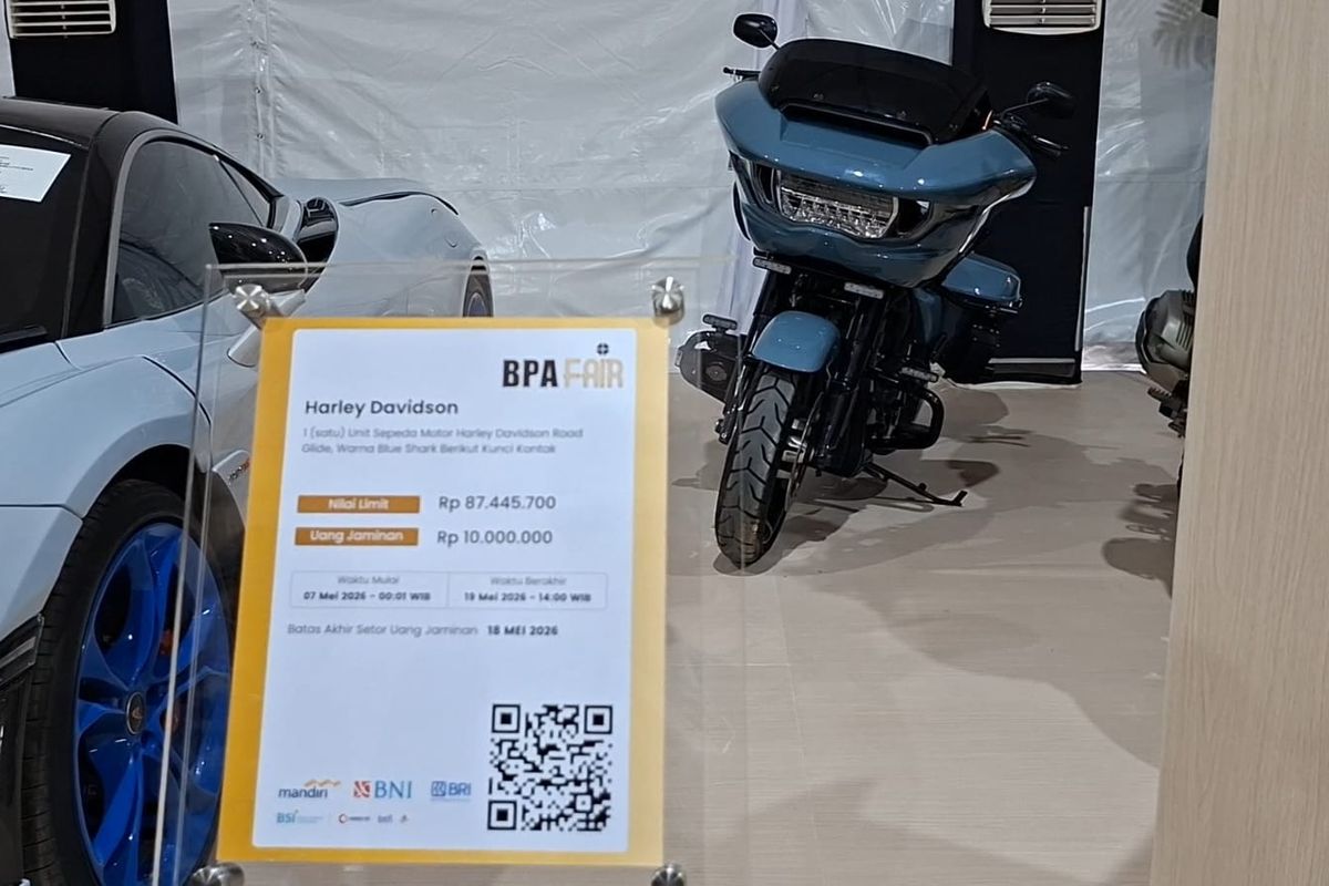Buka Harga Rp 87 Juta, Harley-Davidson Road Glide Eks Rajo Emirsyah Laku Dilelang Rp 901 Juta