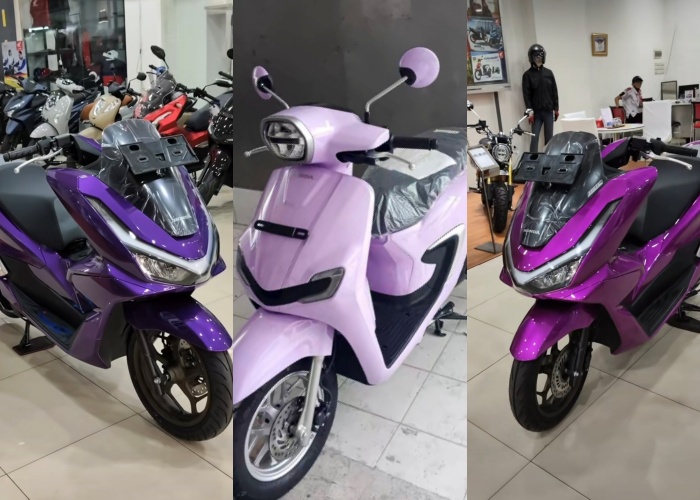 Honda, Ada Lilac Pink Sampai Ungu Magenta, Dealer Honda Ini Layani Custom Warna Motor Sesuai Keinginan