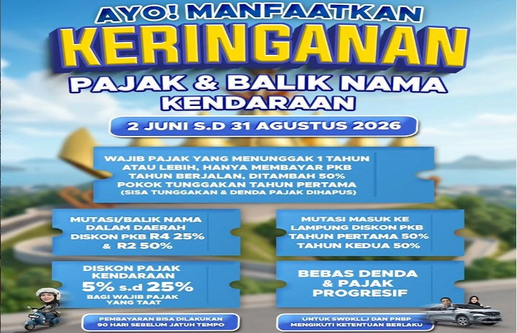 Provinsi Ini Gelar Pesta Bagi Penunggak Pajak Kendaraan, Tunggakan dan Denda Dihapus