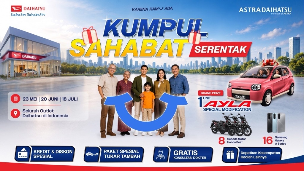 Daihatsu Kumpul Sahabat Serentak Sukses Digelar, Bertabur Aktivitas dan Hadiah Menarik