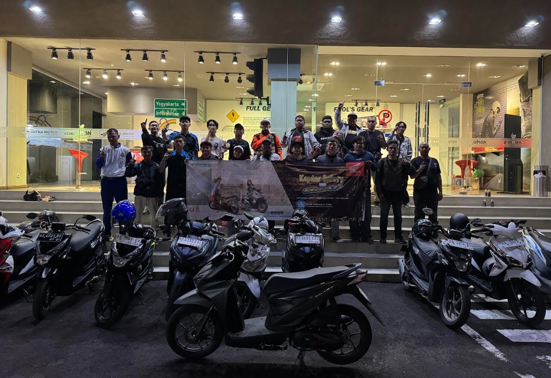 Honda, Honda BeAT, Astra Motor Yogyakarta Undang Komunitas Honda BeAT Night Riding Keliling Kota, Intip Keseruannya
