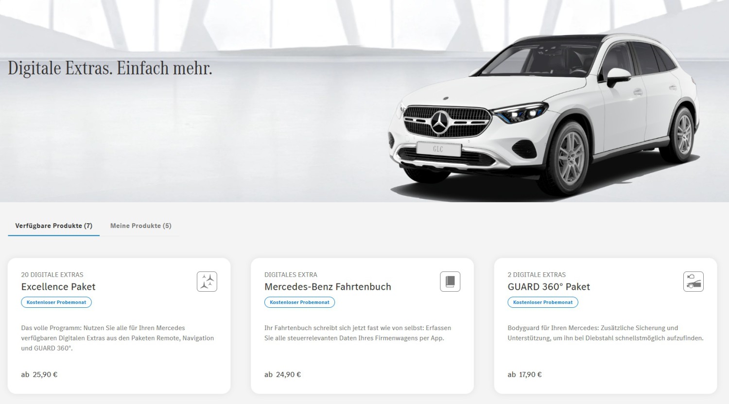 Erneut 15 % Rabatt aus einige Digitale Extras von Mercedes