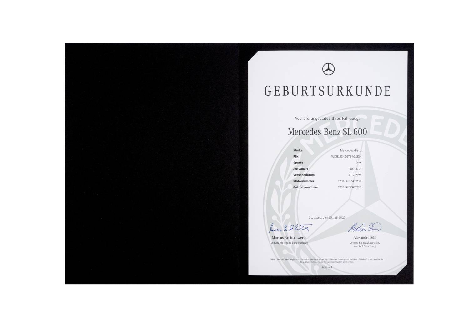 Mercedes-Benz, Mercedes-Benz Classic: Neue Geburtsurkunde für Youngtimer und Klassiker