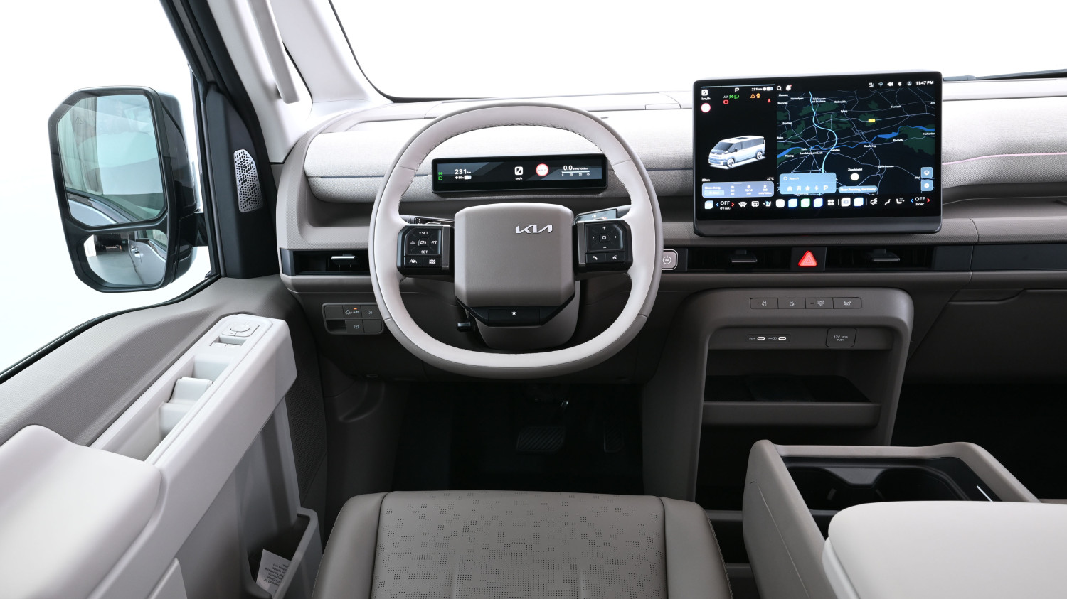 New Kia PV7: nine seats and 350kW charging for PV5's big brother