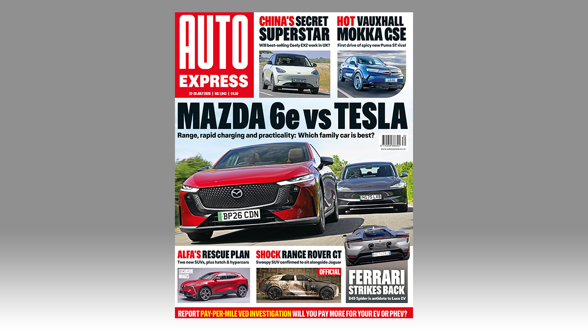 Tesla, Mazda, Tesla vs Mazda in an electric family car showdown in this week’s Auto Express