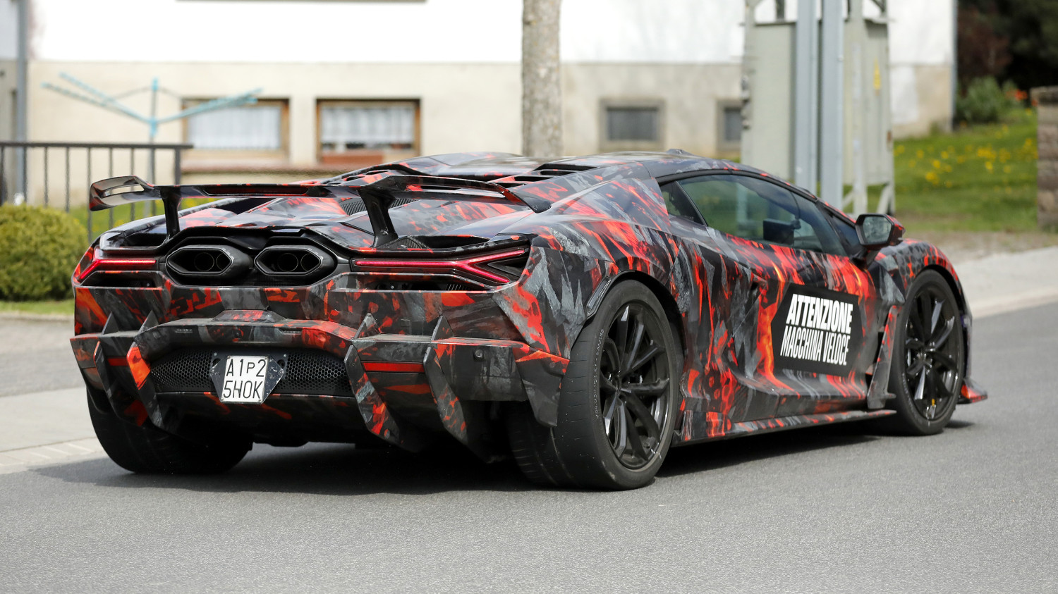 Mad Lamborghini Revuelto SV supercar spotted at the Nürburgring