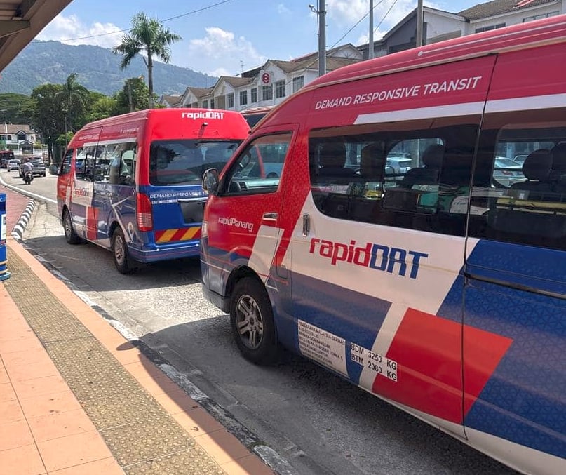 Rapid Penang On-Demand van service expanded – seven new zones in three-month trial from May 31