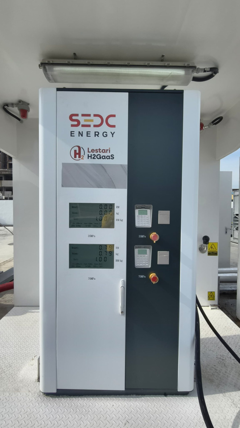 Hydrogen refuelling facility at Petros Multifuel Station in Batu Kawa, Sarawak undergoes testing
