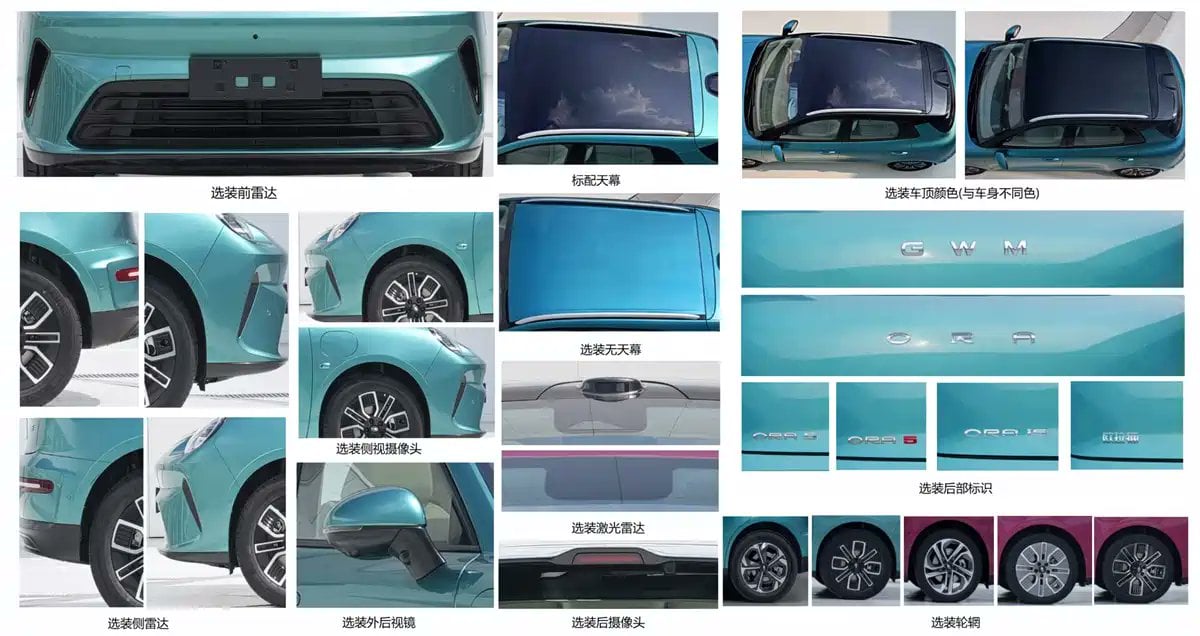 GWM Ora Cat / Ora 5 revealed in China filings – larger, SUV crossover version of Good Cat launching soon