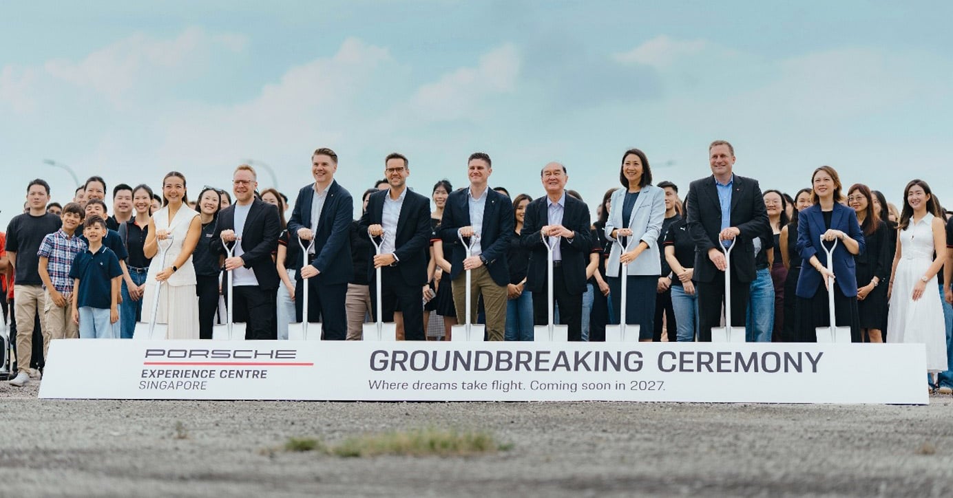 Porsche Experience Centre Singapore construction begins – first PEC in Southeast Asia; opens in 2027
