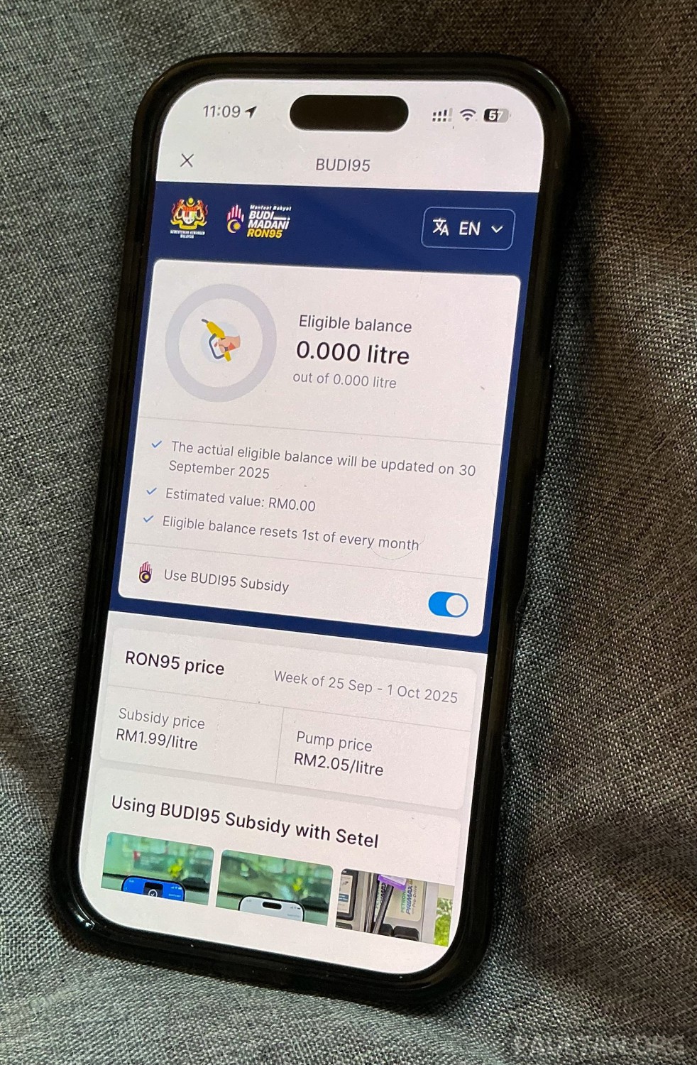 Budi95: Receipt issued will show how much the gov’t is subsidising RON95 and remaining monthly quota