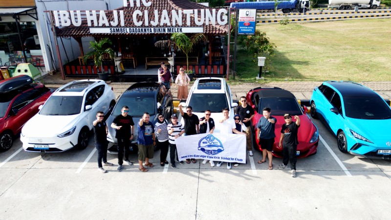 MG, Touring, Komunitas Mobil Listrik MG Lakoni Touring Lintas Kota