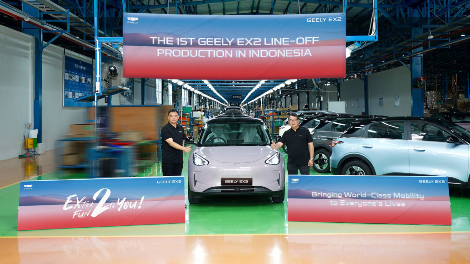 Geely, Geely EX2 Resmi Rakit Lokal di Indonesia, TKDN Capai 46,5%
