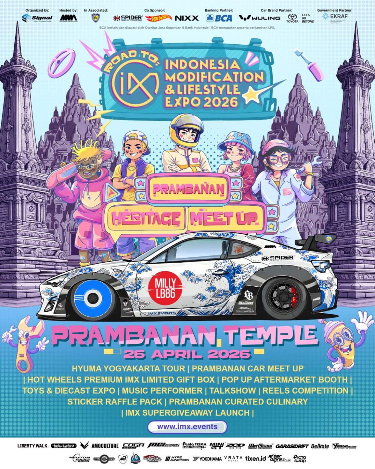 IMX 2026 Series Prambanan Siap Digelar di Yogyakarta, Hadirkan Kultur Modifikasi dan Warisan Budaya