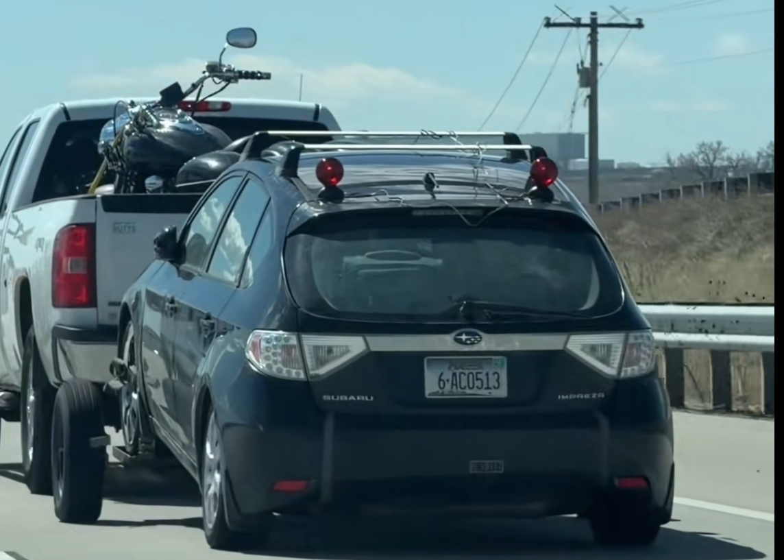 Chevy, Subaru, Subaru WRX, Subaru WRX STI, A Chevy Truck Was Spotted Towing a Subaru WRX STI, and the Internet Says the Owner Just Made a Very Expensive Mistake