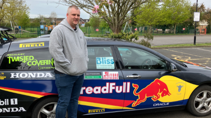 The pub landlord driving a car with 195,000 miles on the clock across Europe