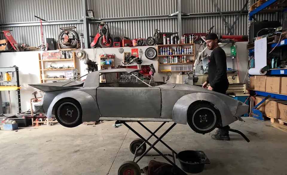 YouTuber Builds a Half-Scale, Rotary-Powered Mazda RX-7 Drift Kart