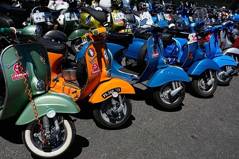 Rome celebrates Vespa's 80th anniversary