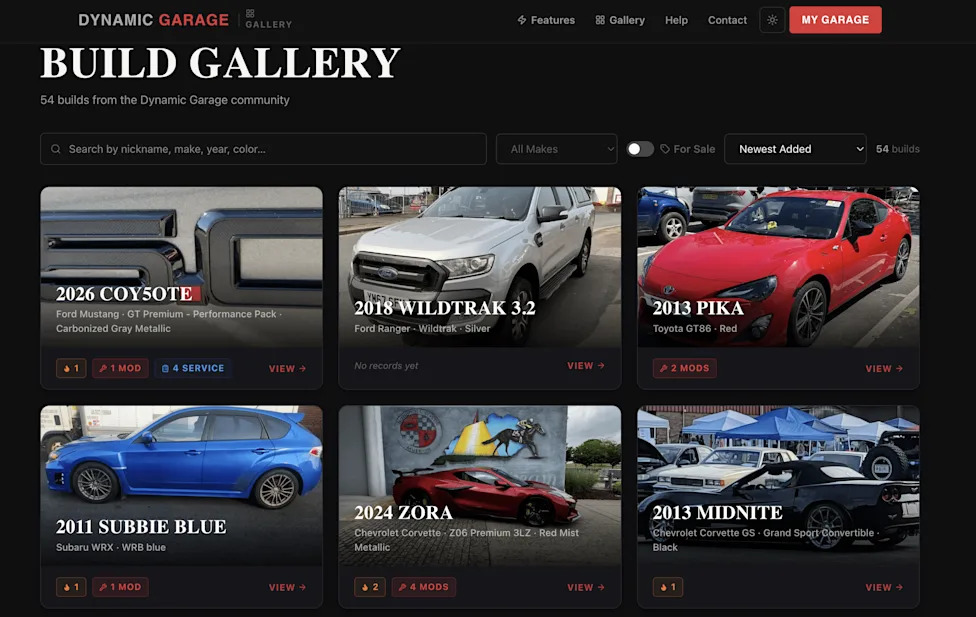 DynamicGarage.app Wants To Replace The Spreadsheet Era Of Car Collecting