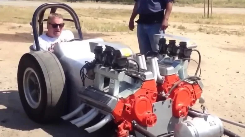 How Top Gas Racers Bolted Two Engines Into One Transmission