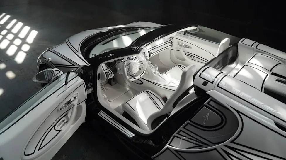 Bugatti Built A One-Off W16 Mistral With Real Porcelain Pieces