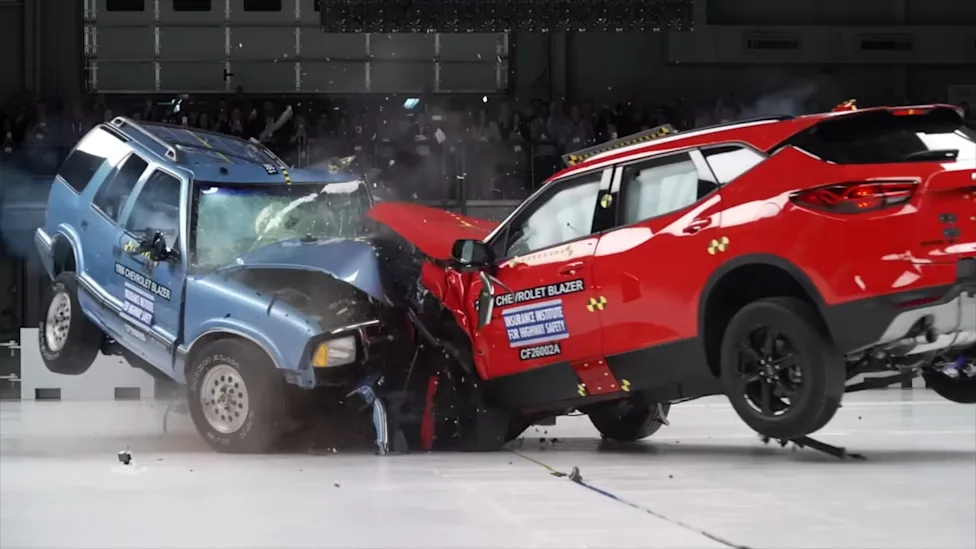 Its Good They Don't Make Them Like They Used To, as Shown in a 1996 vs 2026 Chevy Blazer Crash Test