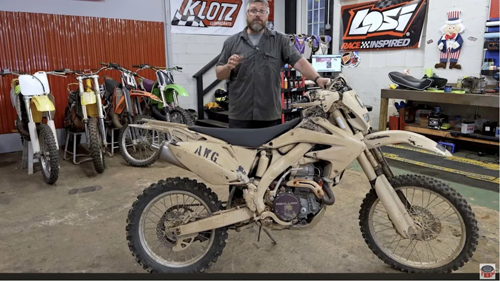 Do You Want To See The Inner Workings Of A Weird 2WD Military Motorcycle? Of Course You Do!