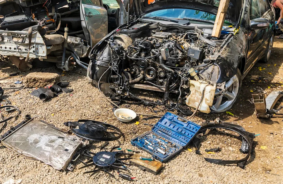 Massachusetts salvage yards can't always find takers for old EV batteries, with recycling centers across country