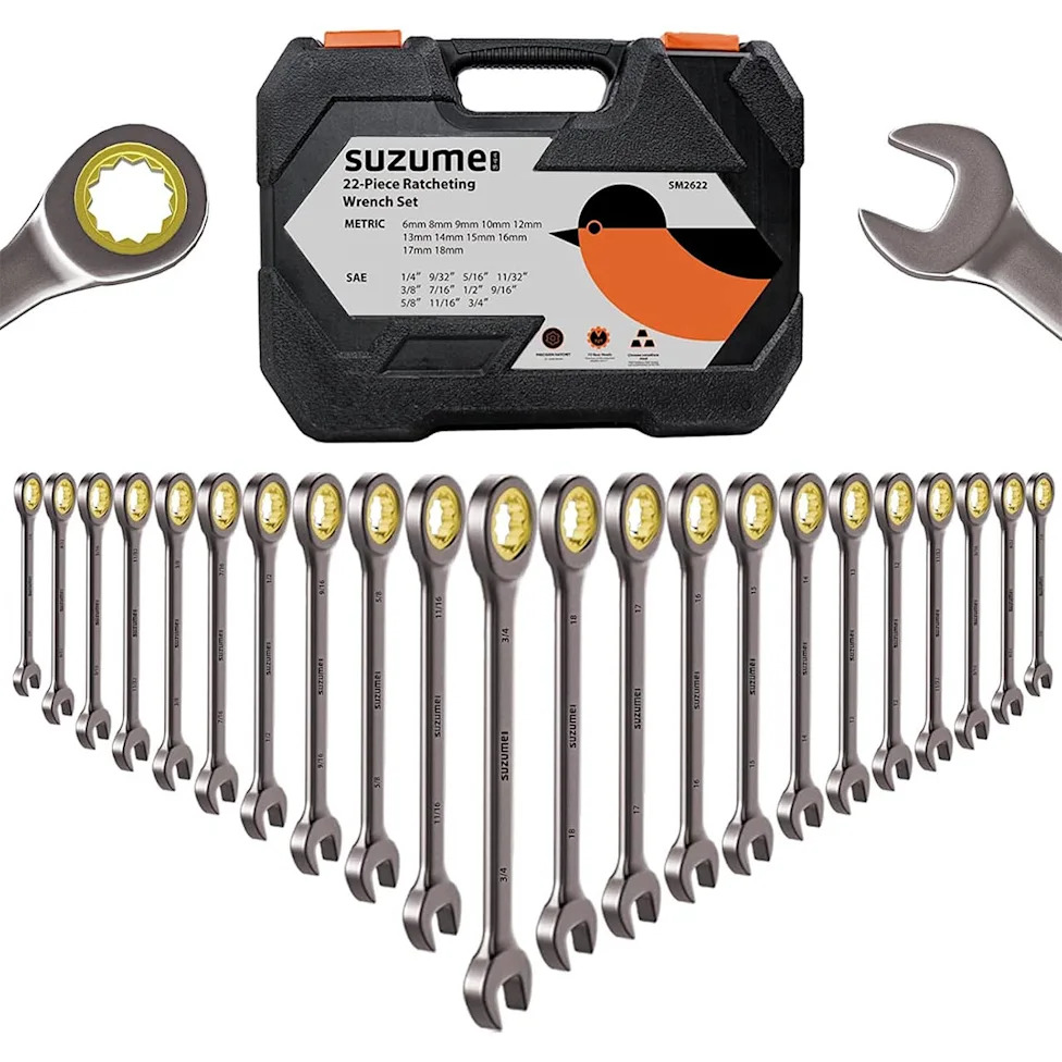 Amazon Is Selling a 22-Piece Ratcheting Wrench Set That Is 'Exactly What a Mechanic Needs’