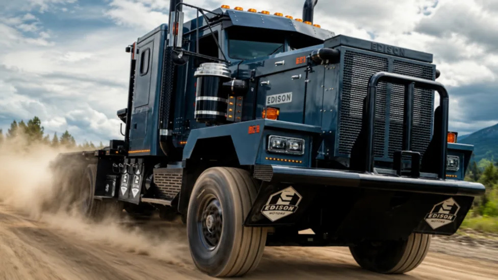 Edison Motors Builds a 500,000-Pound Heavy-Haul Truck Designed to Get Stuck
