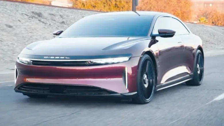Shaq's Custom Lucid Air Coupe Is Up For Auction At A Copart Salvage Yard